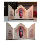 Capela Nossa Senhora de Guadalupe Oração Porta Aberta 17 cm Capela Nossa Senhora de Guadalupe Oração Porta Aberta 17 cm