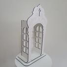 Capela Oratório 55cm Para Imagem De Até 36cm Mdf Madeira