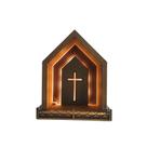 Capela Oratório Imagem Religiosa mdf 3mm com Led