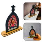 Capela Sagrado Coração de Maria Madeira 15 cm