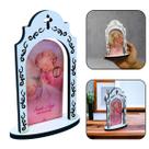 Capela Simples Anjo da Guarda Menina Rosa 15 cm