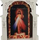 Capelinha Jesus Misericordioso Catedral MDF - 17 cm