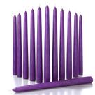 Caper Candles CANDWAX, 25 cm, roxo, sem gotejamento, conjunto de 12