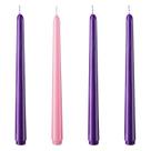 Caper Candles NIKY 25 cm, conjunto de 12 marfim sem perfume