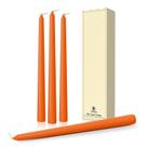 Caper Candles Pickood Orange, 25 cm de altura, conjunto de 4, sem gotejamento