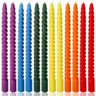 Caper Candles Six Ladybro Rainbow Spiral, 10 cm, pacote com 12 Caper Candles Six Ladybro Rainbow Spiral, 10 cm, pacote com 12