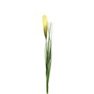 Capim com Pluma Verde Creme Planta Artificial Arranjo Florarte 85cm 1un