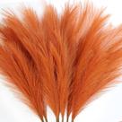 Capim-dos-pampas artificiais ZIFTY Orange Boho Decor, 7 unidades, 96 cm