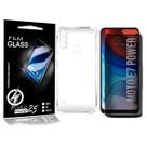 Capinha Anti-shock + Película Privacidade P/ Moto E7 Power XT2097 6.5 - Cell In Power25