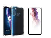 Capinha Capa Anti Shock Moto One Fusion Plus + Pelicula 3D