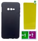 Capinha Capa Preta Aveludada Para Galaxy S10e + Pelicula Gel