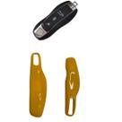 Capinha Capa Tampa Carcaça Lateral Chave Porsc Cayenne 718 911 Boxster Macan Cayman2011 2012 2013 2014 2015 Amarelo