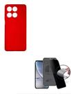 Capinha Case Aveludada + Película Fosca Privacidade 9D Moto EDGE 60