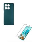 Capinha Case Aveludada Verde escuro + Película Curvada Moto EDGE 60