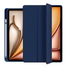 Capinha case com slot pencil para iPad Air M3 11" pol. - TPU Cor da capa:Azul