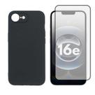 Capinha Case + Pelicula Vidro 3D Compativel Para iPhone 16e