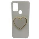 Capinha De Celular P/ Motorola Moto G10 XT2127-1 Com Suporte Coração