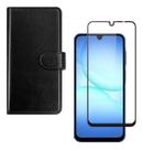 Capinha Estojo Carteira Flip + Película 3D Vidro para Samsung Galaxy A25 5g