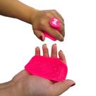 Capinha Luva Para Alongamento Academia Seguro Testado Antiqueda Antiderrapante Cor Rosa Neon