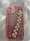 Capinha luxo com pérola iPhone 12