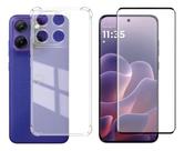 Capinha + Película 3D Curvada Para Moto Edge 70 Fusion 5g TELA TODA
