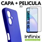 Capinha + Película Vidro 3D Para Celular Infinix Smart 10