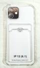 Capinha Proteção de Camera e Porta Cartão Compativel com iPhone 12 6.1 Translucida