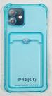Capinha Proteção de Camera e Porta Cartão Compativel com iPhone 12 6.1 Translucida