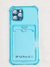 Capinha Proteção de Camera e Porta Cartão Compativel iPhone 12 Pro 6.1 Translucida