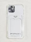Capinha Proteção de Camera e Porta Cartão Compativel iPhone 12 Pro 6.1 Translucida