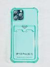 Capinha Proteção de Camera e Porta Cartão Compativel iPhone 12 Pro 6.1 Translucida