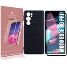 Capinha Proteção Veludo Compativel Moto Edge 30 Pro XT2201 6.7 + Pelelicula Vidro 3d Full - Luiza Cell25