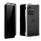 Capinha Siilicone + Película Privativa de Vidro para Moto G75 5G