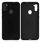 Capinha Silicone Aveludada Preta para Samsung Galaxy A11