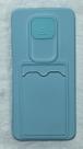 Capinha Silicone Compativel Xiaomi Redmi Note 9T 6.53 Porta Cartão Veludo