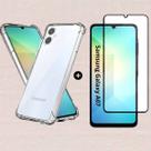 Capinha TPU Transparente Anti Impacto Compativel com Galaxy A06 4G + Película de Proteção Vidro 3D