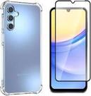 Capinha TPU Transparente + Pelicula 3D de Vidro para Samsung Galaxy A15
