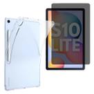 Capinha Transparente Capa Para Tablet Samsung S10 Lite Kit Película Vidro 3D / Hidrogel