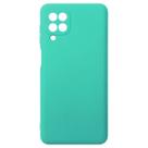 Capinha Veludo Azul Turquesa compatível Galaxy M22 M225 6.4 + Pel Vidro 3d Full - Cell In Power25