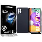 Capinha Veludo Preto compatível Galaxy M22 M225 6.4 + Pel Vidro 3d Full - Cell In Power25