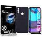 Capinha Veludo Preto compatível Moto E20 6.5 XT2155 + Pel Vidro 3d Full - Cell In Power25 Capinha Veludo Preto compatível Moto E20 6.5 XT2155 + Pel Vidro 3d Full - Cell In Power25