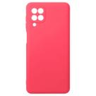 Capinha Veludo Rosa Chiclete compatível Galaxy M22 M225 6.4 + Pel Vidro 3d Full - Cell In Power25
