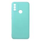 Capinha Veludo Verde Agua compatível Moto E20 6.5 XT2155 + Pel Vidro 3d Full - Cell In Power25
