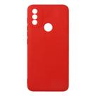 Capinha Veludo Vermelho compatível Moto E20 6.5 XT2155 + Pel Vidro 3d Full - Cell In Power25
