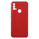 Capinha Veludo Vermelho compatível Moto E40 6.5 XT2159 + Pel Vidro 3d Full - Cell In Power25