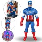 Capitão America Boneco Grande Articulado Vingador Marvel 45c Capitão America Boneco Grande Articulado Vingador Marvel 45c