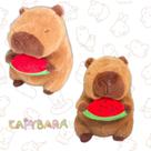 Capivara de Pelúcia Fantasia 25cm Presente Criativo, Macia e Segura com INMETRO