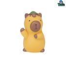 Capivara Decorativa de Plástico Emborrachado 10cm