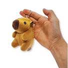 Capivara Pelúcia 10cm Com Chaveiro Antialérgica e Super Macia Fizzy Toys