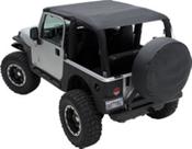 Capota de Tecido para Carro Smittybilt Estendida Diamante Preta SB94635